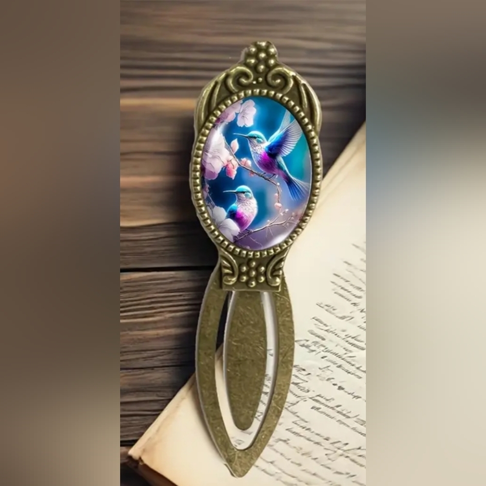 2/30$ Or 3/$35‎ Crystal Glass Hummingbird Decorative Bookmark-(#0208)